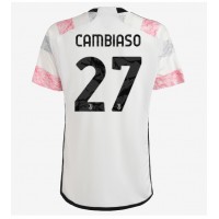Camisa de Futebol Juventus Andrea Cambiaso #27 Equipamento Secundário 2023-24 Manga Curta